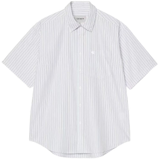 Camicie casual Uomo Carhartt Wip - S/S Keene Shirt - Bianco