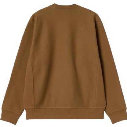 Felpe senza cappuccio Uomo Carhartt Wip - American Script Sweat - Marrone