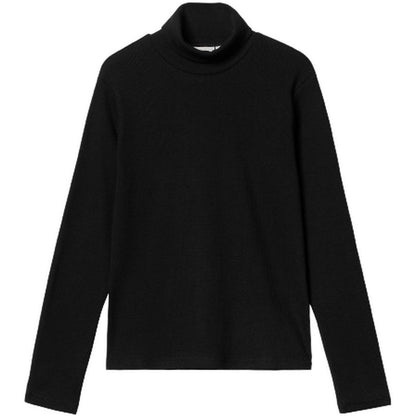 Maglie a manica lunga Donna Carhartt Wip - W' L/S Signature Mockneck T-S - Nero