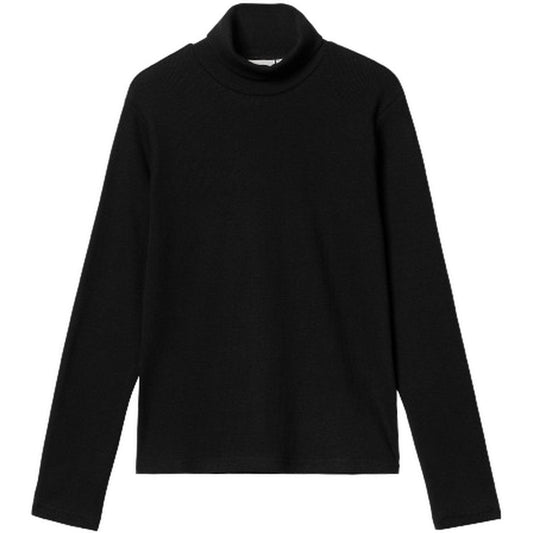 Maglie a manica lunga Donna Carhartt Wip - W' L/S Signature Mockneck T-S - Nero