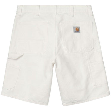 Bermudy unisex Carhartt Wip - krótkie spodenki na jedno kolano - białe