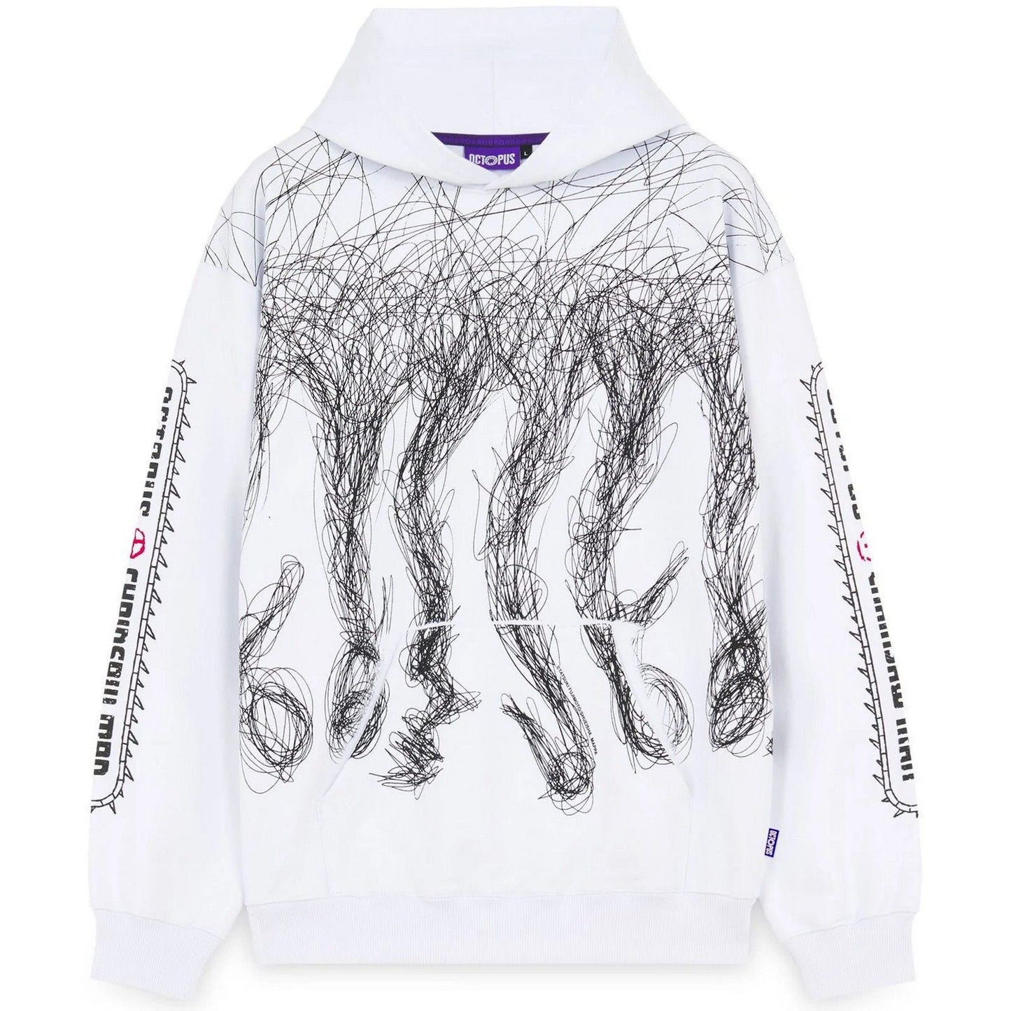 Felpe con cappuccio Uomo Octopus - Chainsaw Man Octopus Dreams Hoodie - Bianco