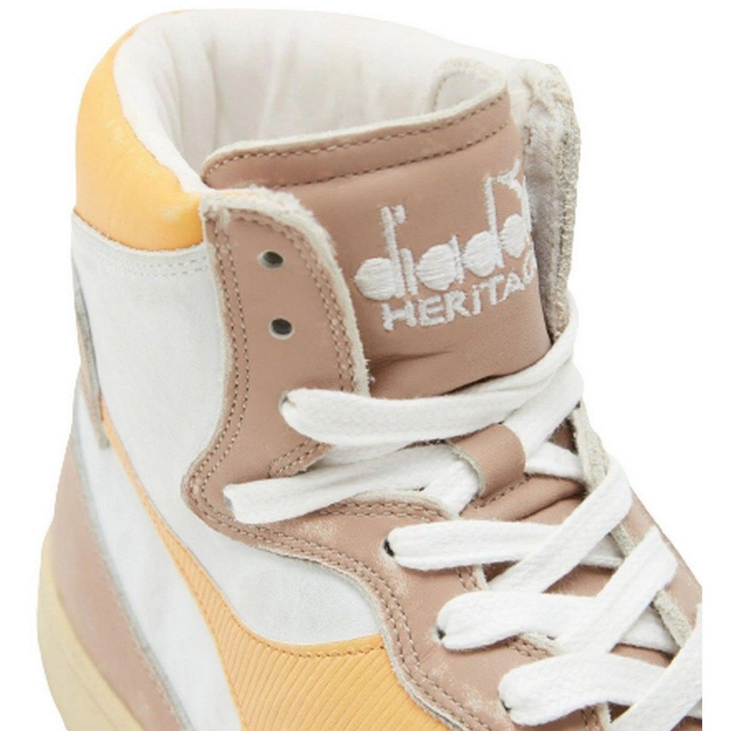 Sneaker Unisex Diadora - Mi Basket Used - Bianco