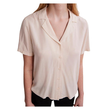 Camicie Donna Pieces - Pcolvia Ss Top Noos - Beige