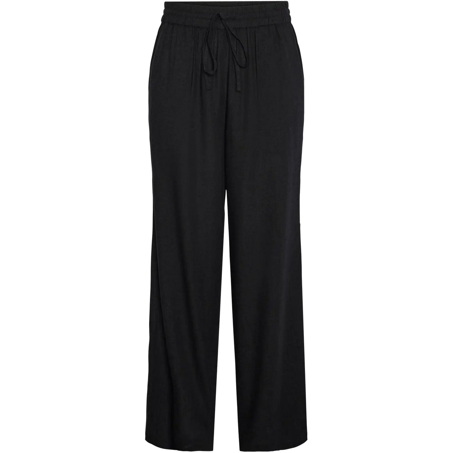 Pantaloni Donna Pieces - Pcpia Hw Wide Pants Wvn Noos - Nero