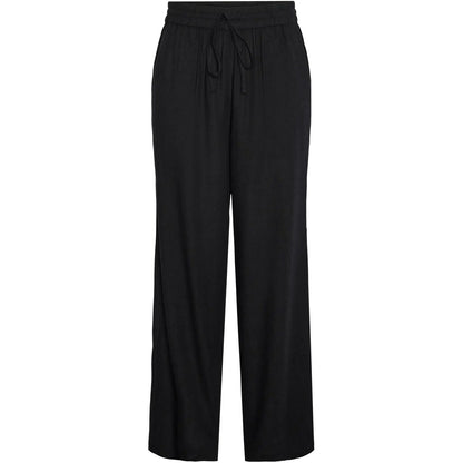 Pantaloni Donna Pieces - Pcpia Hw Wide Pants Wvn Noos - Nero