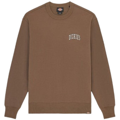 Felpe senza cappuccio Uomo Dickies - Aitkin Chest Sweatshirt - Marrone