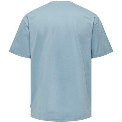 T-shirt Uomo Only & Sons - Onsfred Rlx Ss Tee Noos - Blu