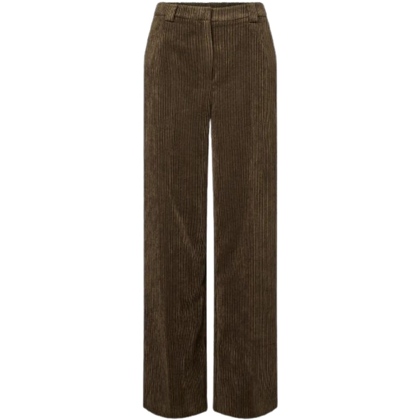 Pantaloni Donna Pieces - Pcaudre Cord Hw Pants Bc - Marrone