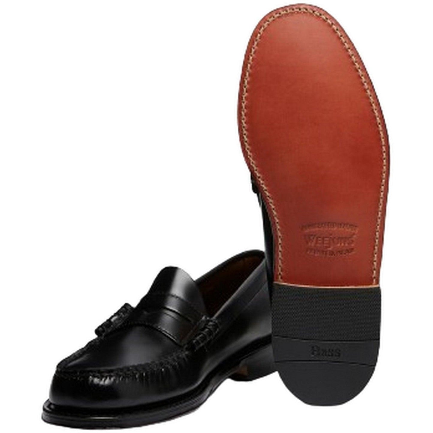 Mocassini Uomo G.H.Bass - Weejun Mens Heritage Larson Moc Pen - Nero