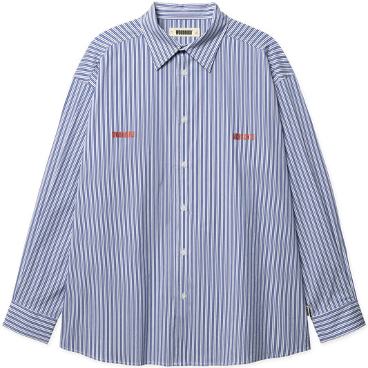 Camicie casual Uomo Woodbird - Wbbrooks Lion Shirt - Celeste