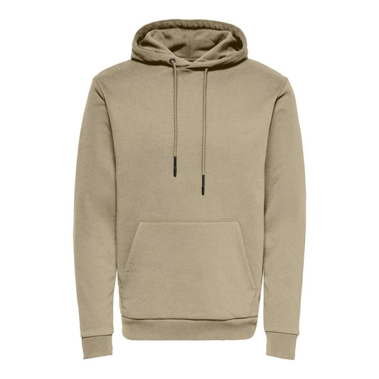 Felpe con cappuccio Uomo Only & Sons - Onsceres Life Hoodie Sweat Noos - Beige