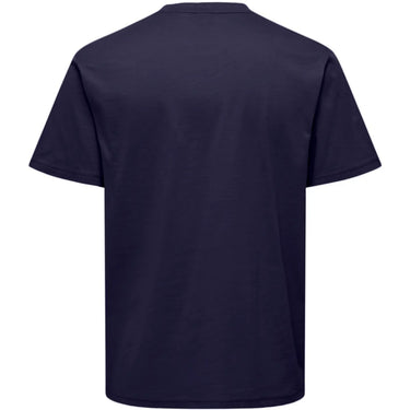 T-shirt Uomo Only & Sons - Onsmax Life Reg Ss Stitch Tee Noos - Blu