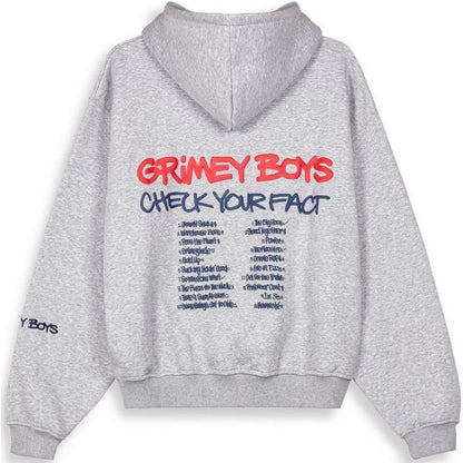 Felpe con cappuccio Uomo Grmy - Grimey Boys Vintage Hoodie - Grigio