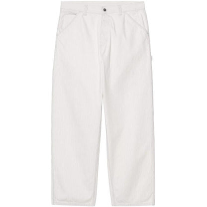 Pantaloni Uomo Carhartt Wip - Mercer Single Knee Pant - Bianco