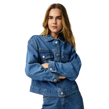 Giacche Donna Pieces - Pcelma Denim Jacket Noos Bc - Blu