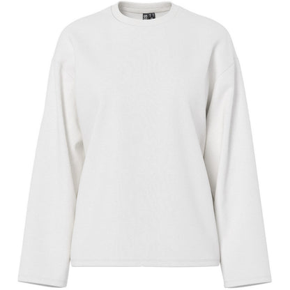 T-shirt Donna Pieces - Pcsadie Ls Top Jrs Noos Bc - Bianco