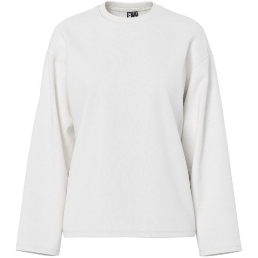 T-shirt Donna Pieces - Pcsadie Ls Top Jrs Noos Bc - Bianco