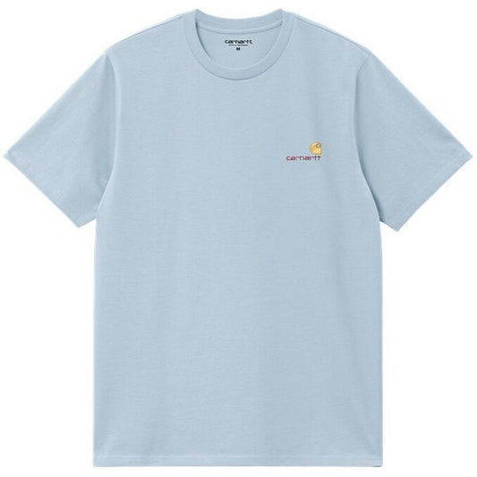 T-shirt Uomo Carhartt Wip - S/S American Script - Blu