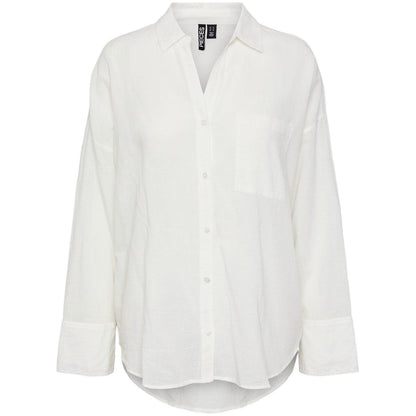 Camicie Donna Pieces - Pcmatinka Ls Shirt - Bianco