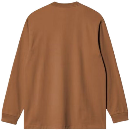 Maglie a manica lunga Uomo Carhartt Wip - L/S Pocket T-Shirt - Marrone