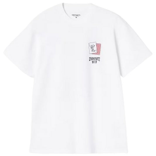 T-shirt Uomo Carhartt Wip - S/S Playing Cards T-Shirt - Bianco