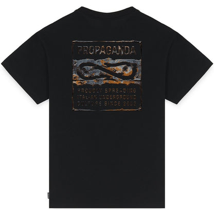 T-shirt Uomo Propaganda - T-Shirt M/M Label Rust - Nero