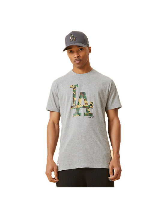 T-shirt Uomo New Era - Mlb Seasonal Infill Tee Los Angeles Dodgers - Grigio