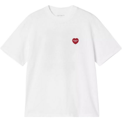 T-shirt Donna Carhartt Wip - W' S/S Heart II Hartt T-Shirt - Bianco