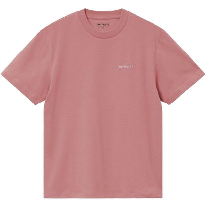 T-shirt Donna Carhartt Wip - W' S/S Script Embroidery T-S - Rosa