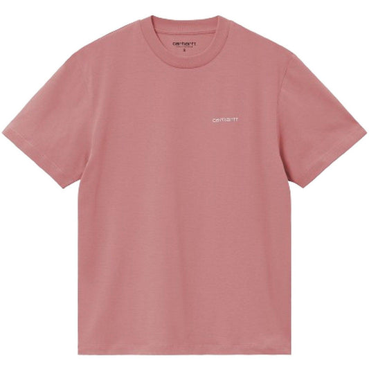 T-shirt Donna Carhartt Wip - W' S/S Script Embroidery T-S - Rosa