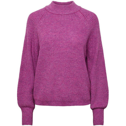 Maglie Donna Pieces - Pcnatalee Ls O-Neck Knit Noos Bc - Viola