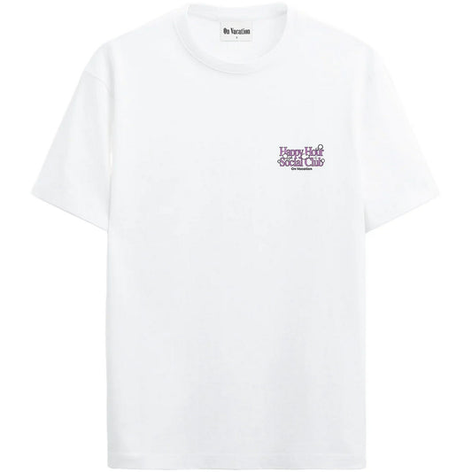 T-shirt Uomo ON VACATION - Happy Hour Social Club T-Shirt - Bianco