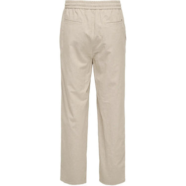 Pantaloni Uomo Only & Sons - Onssinus Loose 0007 Cot Lin Pant Noos - Bianco