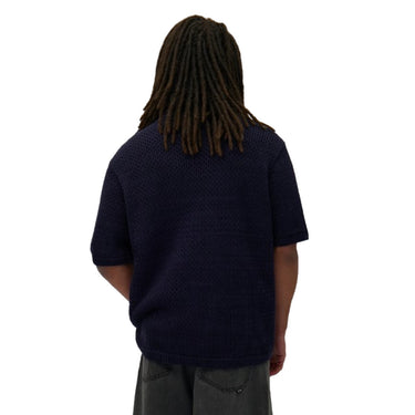 Camisas Informales Hombre Art Antwerp - Camisa De Ganchillo - Azul