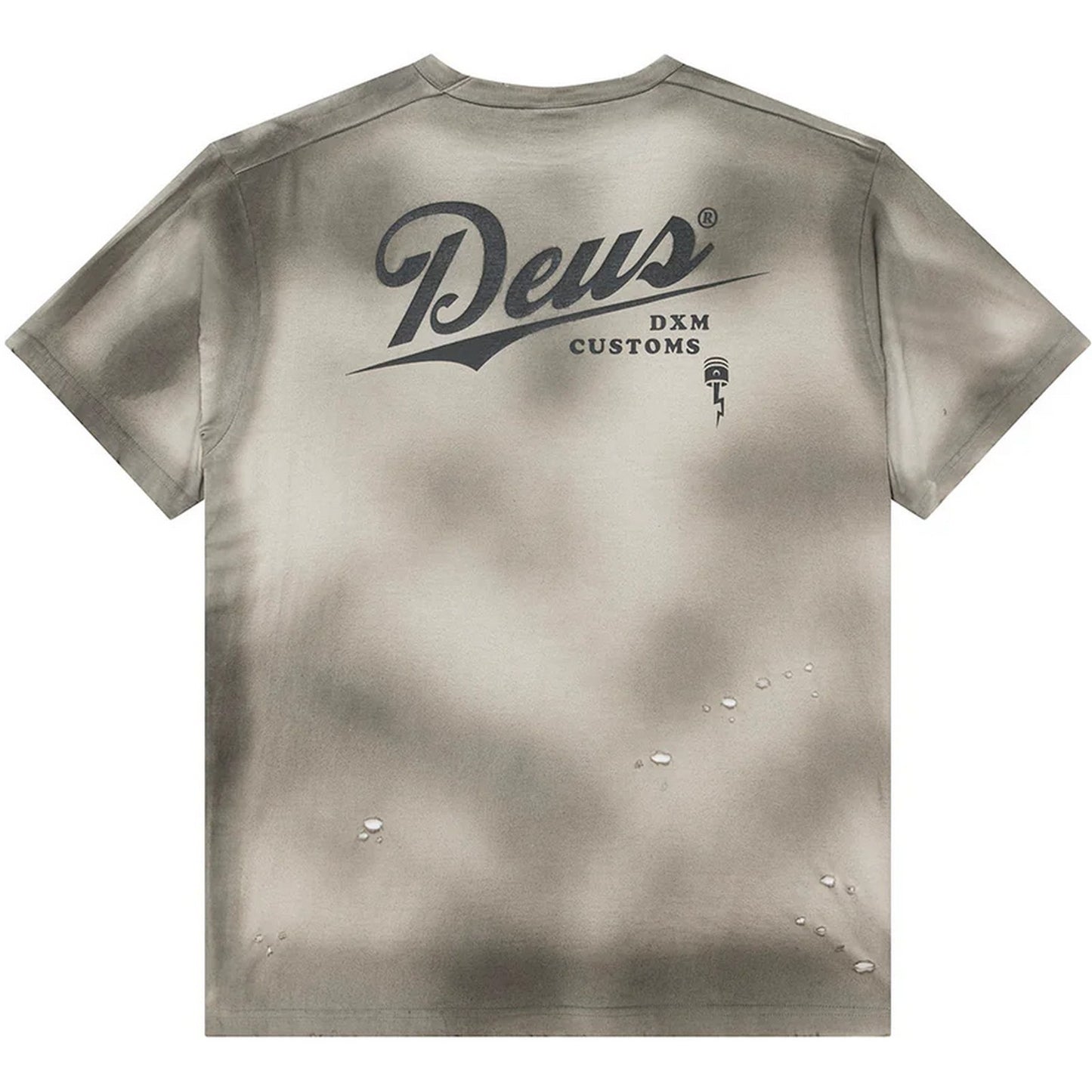 T-shirt Uomo Deus Ex Machina - Damaged Dyed Tee - Beige