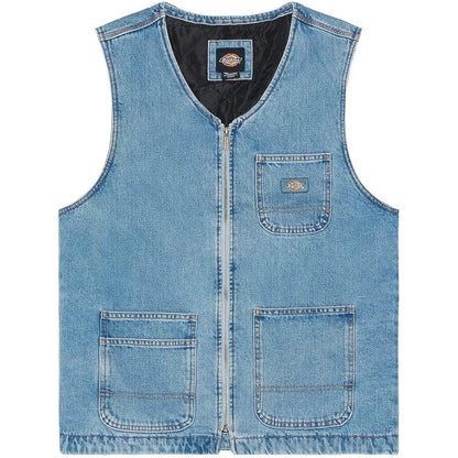 Gilet Uomo Dickies - Denim Smr Vest - Celeste