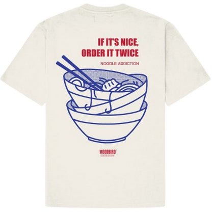 T-shirt Uomo Woodbird - WBBaine Noodle Tee - Bianco