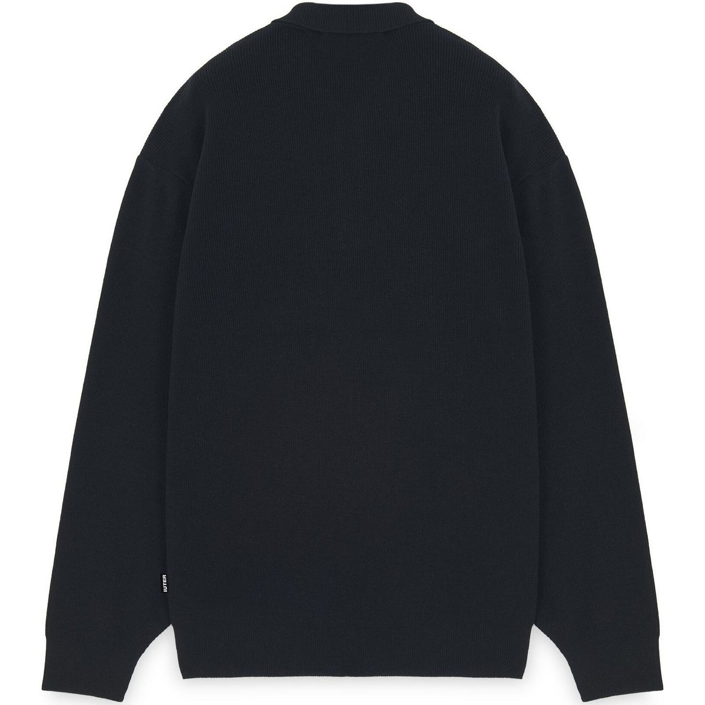 Maglie a manica lunga Uomo Iuter - Floral Knit Polo - Nero