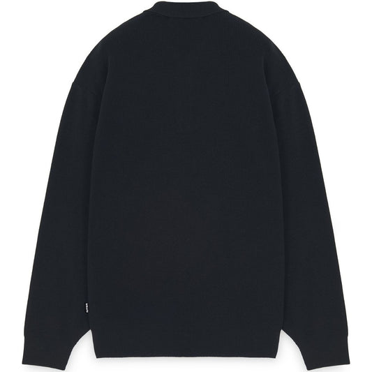 Maglie a manica lunga Uomo Iuter - Floral Knit Polo - Nero