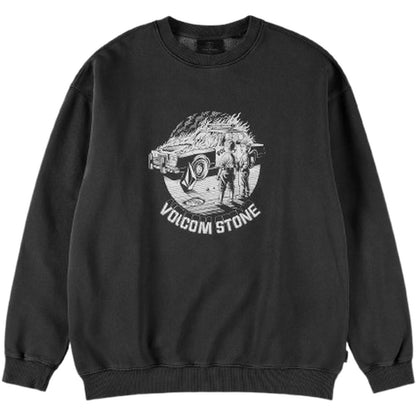 Felpe senza cappuccio Uomo Volcom - Lifer Crew - Nero