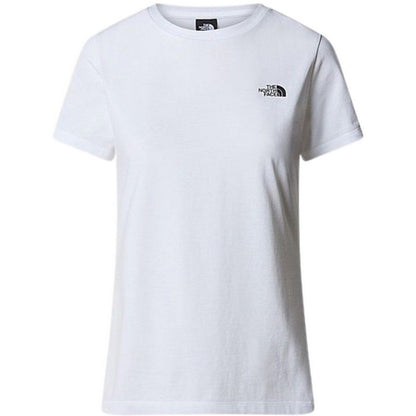 T-shirt Donna The North Face - W S/S Simple Dome Slim Tee - Bianco