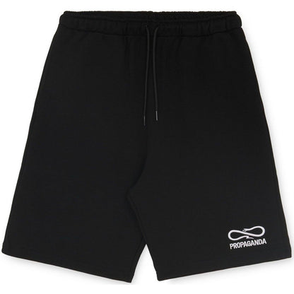 Pantaloncini Uomo Propaganda - Sweatshort Logo Embroidery - Nero