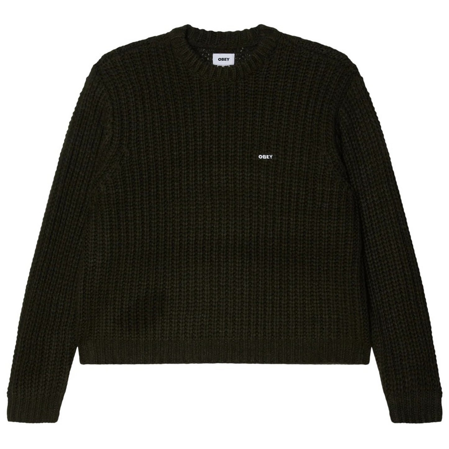 Maglioni Uomo Obey - Obey Bold Chunky Sweater - Verde