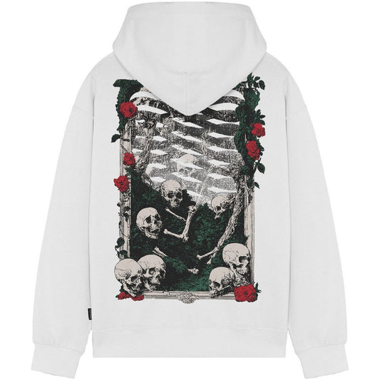 Felpe con cappuccio Uomo Propaganda - Hoodie Ribs Blossom - Bianco