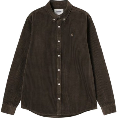 Camicie casual Uomo Carhartt Wip - L/S Madison Cord Shirt - Marrone