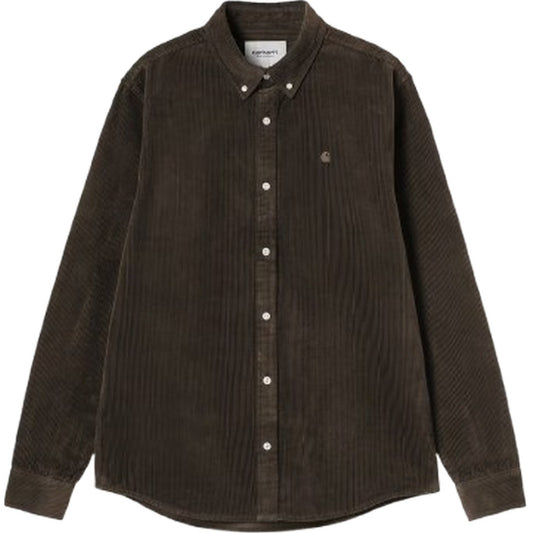 Camicie casual Uomo Carhartt Wip - L/S Madison Cord Shirt - Marrone