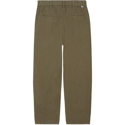 Pantaloni Uomo Obey - Foster Pleated Linen Pant - Verde