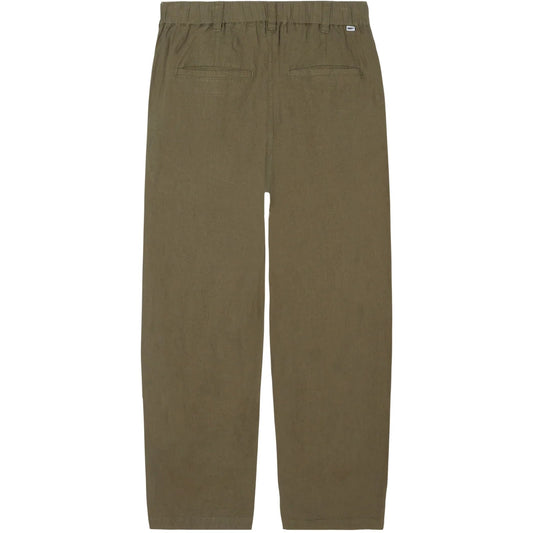 Pantaloni Uomo Obey - Foster Pleated Linen Pant - Verde