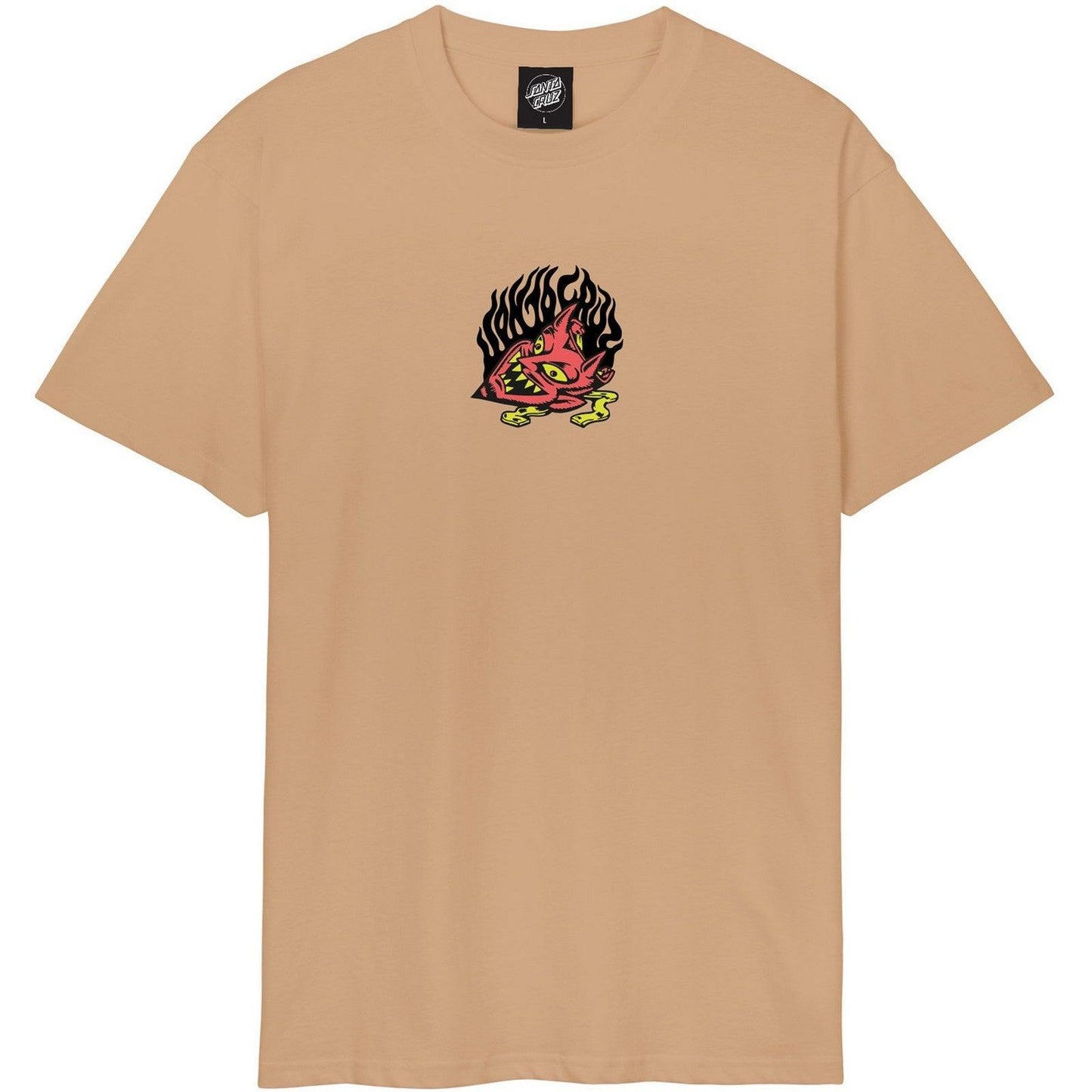 T-shirt Uomo Santa Cruz - Delfino Devil Mask Front T-Shirt - Beige